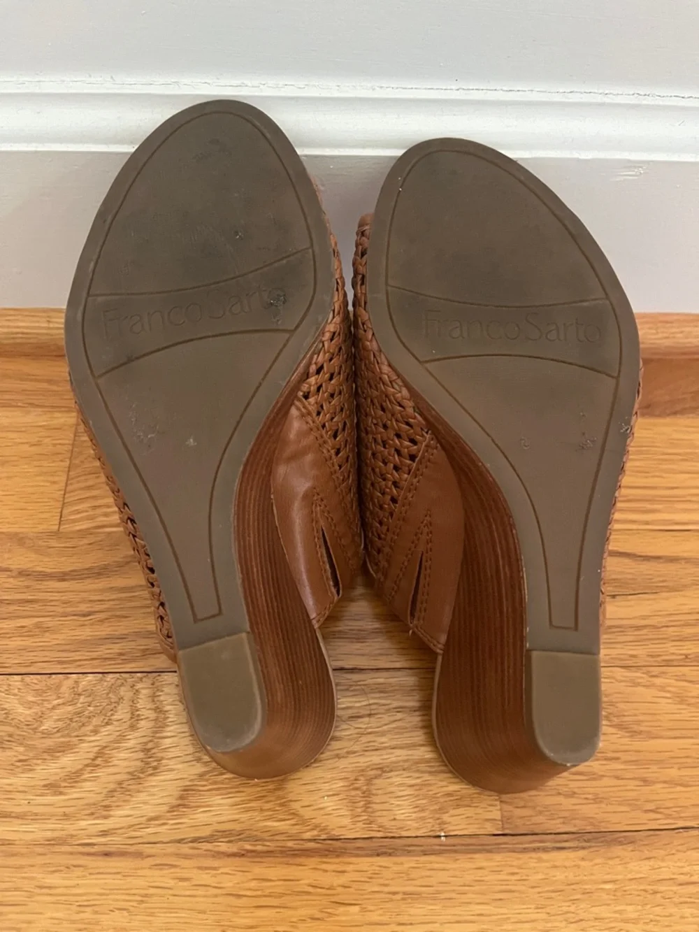 Franko Sarto Stacked Wedge Heel Sandal